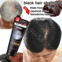 White Hair To Black Hair Shampoo Anti-dandruff Oil Control Strengthen Hair Roots Shampoo Inhibits White Reduces Loss