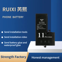 RUIXI 4420mAh Zero-cycle High-quality Battery For iphone 12ProMax 12 Pro Max Phone Accessory Free Repair Tools Kit Sticker