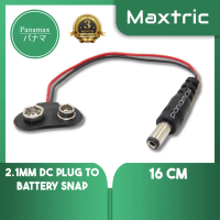 Panamax High Quality 9V Battery Clip With 2.1MM DC Plug For Arduino UNO, Mega, CA Connector = EC-222