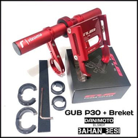GUB P30 Holder HP Motor Paket Spion & Stang Bulat Bahan Besi PCX ADV Nmax Vario Aerox Scoopy Genio P