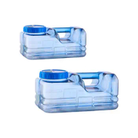 Water Container with Hole Lid Water Tank Drink Dispenser Camping Water Storage