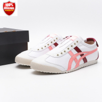 New Onitsuka Tiger Shoes 66 Slip On Women's and Men's Canvas Walking Sneakers Unisex Casual Sports Running Jogging whitepinkRed wine Shoe