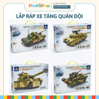 Bộ Lắp Ráp Xe Tăng Quân Đội KAZI Mô Hình Xe Tăng Chiến Đấu Có Lính PeeKaPaw Toys