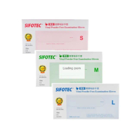 【SIFOTEC】無粉塑膠檢診手套 塑膠手套(10盒 共1000隻)