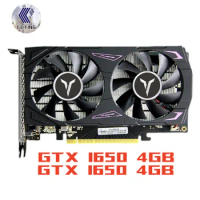 YESTON NVIDIA Geforce GTX 1650 4GB D6 Graphics Card 4G/128bit/GDDR6 Video Card RGB GTX 1650 GPU New Graphic Card placa de video