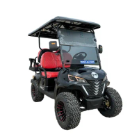 CE DOT New Arrival Style MB Luxury Seat 5000W Club Golf Cart 4 Seat Solar Panels Electric Golf Buggy Hunting Cart