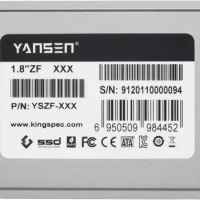 KingSpec YANSEN 64gb 128GB 256g 1.8" ZIF 40pin SSD Solid State Disk Fit for Compact PC, Old Laptop and Media Player Zune Player