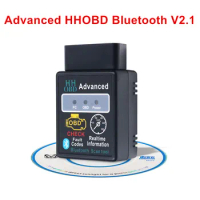 HH OBD Mini ELM327 Bluetooth OBDII Auto Scanner Mini elm327 obd2 Car diagnostic-tool ELM 327 works on Android Torque
