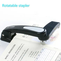360 rotatable Heavy Duty Stapler Use 24/6 Staples Effortless Long Stapler School Paper Staplers Office Bookbinding Supplies