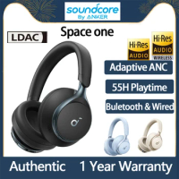 Original New Arrivial Soundcore Space One ANC Wireless Bluetooth Headphone Stronger Voice Reduction LDAC Hi-Res Audio Earphone