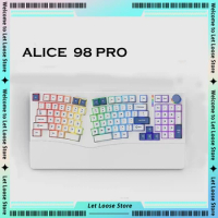 New FEKER Alice98 Pro Mechanical Keyboards RGB Backlight Ergonomics Hot-Swap Wireless Wired Three Mo