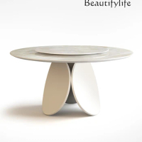 Marble Dining-Table Natural Luxury Stone Dining Table High-Grade Dining Table Home Light Luxury New round Table