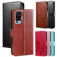 Case For Vivo X51 X50 Pro Plus 5G Flip Cover PU Leather Phone Protective Shell For Vivo X50 Lite Case чехол Protector Bag Funda