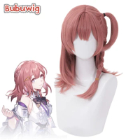 Bubuwig Synthetic Hair Asta Cosplay Wigs Honkai: Star Rail Asta 46cm Women Long Straight Hot Pink Party Wig Heat Resistant