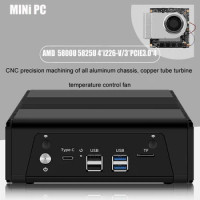 Mini PC 4x Intel i226-V 2.5G AMD Mini PC Ryzen 7 5825U 5800U Firewall Appliance Soft Router 3*NVMe 2*SATA 3x4K UHD HTPC Computer