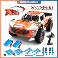 Q130 1:12 70KM/H 4WD RC Car with Light Brushless Motor Remote Control Cars High Speed Drift Monster Truck Toys for Adults Kids
