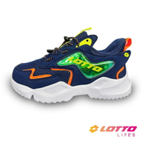LOTTO樂得-義大利第一品牌 童款WING RIDE輕量跑鞋 [LT2AKR6016] 深藍【巷子屋】