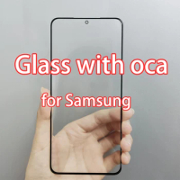 Front Outer Glass with OCA For Samsung S23+ S22+ S21+ S21FE S20FE（front touch screen glass）