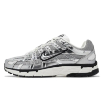 【NIKE 耐吉】Nike P-6000 復古鞋 黑銀 復古 金屬 Y2K 男 女 休閒鞋 慢跑(CN0149-001)