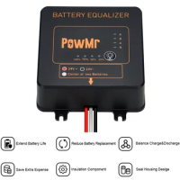 24V/48V Battery Equalizer Battery Balancer Recharger Controller For Flood/AGM Gel LeadAcid Battery Pack System Voltage Equalizer