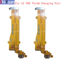 USB Charging Port Connector Board Parts Flex For LG V60 ThinQ 5G Charging Connector Flex Cable Replacement Parts
