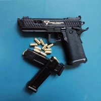 1:3 G34 TTI PIT VIPER Pistol Gun Model Alloy G17 Semi Alloy QSZ92 Shell Ejection Keychain Disassemble Mini Toy Gun for Boys