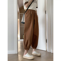 Women's Lantern Pants Summer Thin High Waist Slimming Plus Size Wide Leg Pants Women's Cargo Pants L