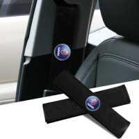 Car Seatbelt Shoulder Pad Cover Carbon Fiber Seat Belt Protector Cushion For Saab 93 95 Saab 9-3 9-5 900 9000