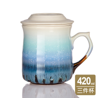 乾唐軒活瓷 雪晶心動杯-附茶漏420ml(2色任選)