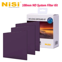 NiSi 100mmx100mm Neutral Density BASE/LONG EXPROSURE /EXTREME Filter Kit ND 0.9 (3-Stop)/1.8 (6-Stop) ND System Filter Kit