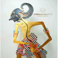 Wayang Alusan Kulit Kerbau ASLI Werkudoro Bima Alusan Ukuran Standar Dalang