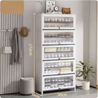 大容量鞋櫃（十一層80cm）（白色）