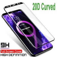 Glass Full Cover Phone Glass for Samsung Galaxy S20 FE S20 Ultra 20D Curved Screen Protector for Samsung S10 S10E S8 Plus S9