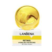 LANBENA Collagen Eye Patch Moisturizing Anti-aging Dark Circle Facial Mask ​Vitamin C Hyaluronic Retinol Eye Mask 60 Patches