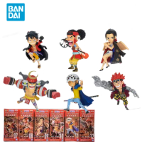 Bandai Original One Piece Anime Figure WCF WT100 VOL2 Luffy Usopp Action Figure Toys for Kids Gift Collectible Model Ornaments