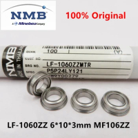 20pcs/100pcs NMB Minebea flange bearing LF-1060ZZ MF106ZZ 6*10*3mm F676ZZ 1060 MF106 precision miniature ball bearings