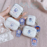 Cute Bear Rabbit Cosmonaut Case for AirPods 2 Cover AirPods Pro Coque Wireless Earphones TPU Soft Cover AirPods Pro 3 Funda