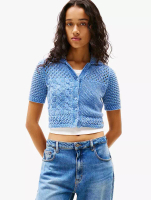 Tommy Hilfiger Tommy Jeans - Flag Polo Sweater - Blue