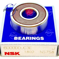 NSK 6000 DDU C3 DEEP GROOVE BALL BEARING, RUBBER SEALED 10x26x8mm 6000-2RS