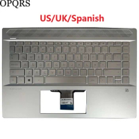 NEW for HP Pavilion 14-CE TPN-Q207 US/UK/Latin Laptop Keyboard Palmrest Upper Cover