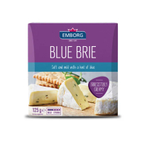 【Emborg 安博格】德國 藍紋布利乳酪 125g(BRIE 起司 輕柔奶香 藍紋奶酪)