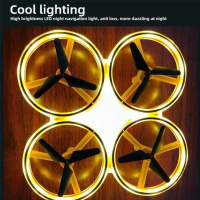 Suspended UFO Gesture Sensing Aircraft | Four Axis Lights+motion Sensing Control Colorful J7M9