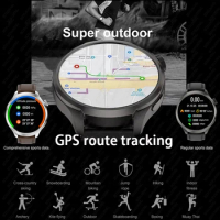 2024 New Watches 1.85" AMOLED Screen GPS Sport Smart Watch Men NFC Compass Heart Rate Waterproof Blu