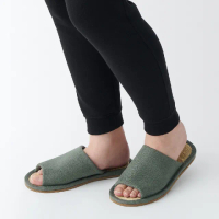 【MUJI 無印良品】藺草前開拖鞋(共2色)