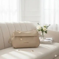 Tas Selempang Wanita Slingbag DAVINA Bahan Nilon Cocoly Waterproof Cream