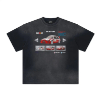 Ferrari 2025 เสื้อยืด Charles & Leclerc ของขวัญแข่งขันสำหรับผู้ชายและผู้หญิง F1 Scuderia เสื้อยืด Un