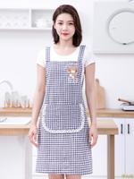 2023新款純棉圍裙韓版女時尚家用廚房做飯蕾絲花邊洋氣夏季薄透氣