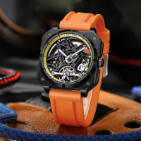 AILANG New Square Top Luxury Automatic Mechanical Men's Watch Business Waterproof Clock Reloj Hombre