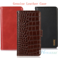 Flip Genuine Leather Case For Sony Xperia 5 V Case Book Cover Wallet Stand Phone Bag For Sony Xperia 5V Cover