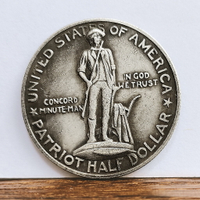 愛國者半美元硬幣 列克星敦和康科德150周年半美元紀念銀幣仿古幣